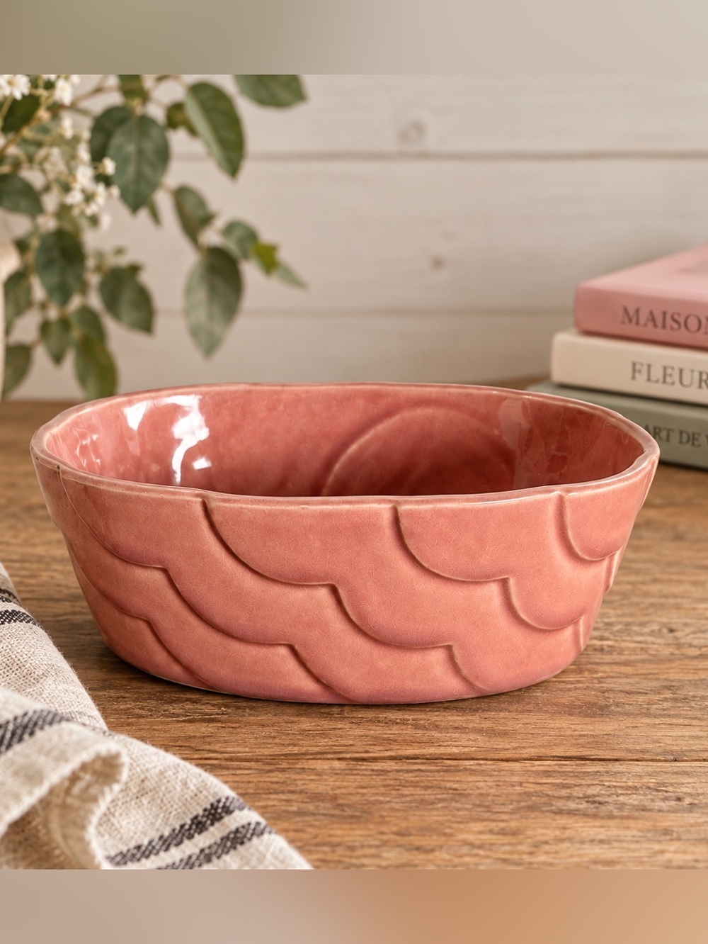 PINK CERAMIC JARDINIERE – USA #521